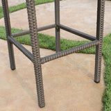Barcelona Outdoor Counter Stools with Sunbrella Cushion (Set of 2) by Christopher Knight Home