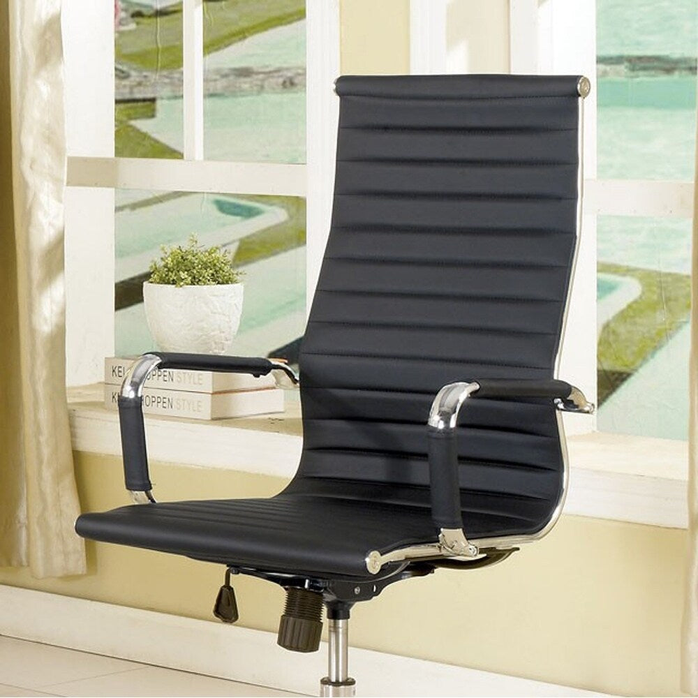 Barcelos Contemporary Office Chair, Large, Black
