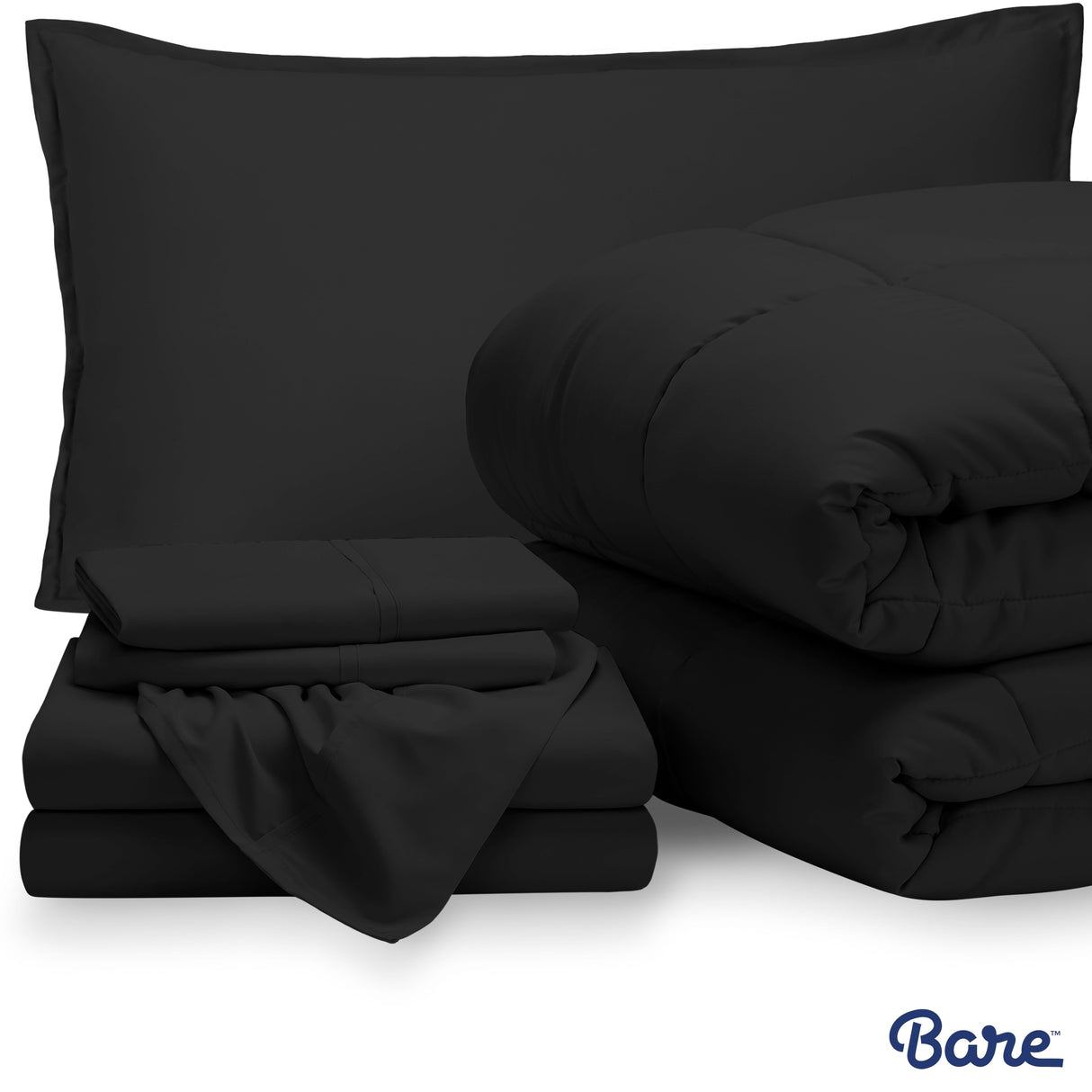 Bare Home Bed-in-a-Bag Down Alternative Comforter & Sheet Set