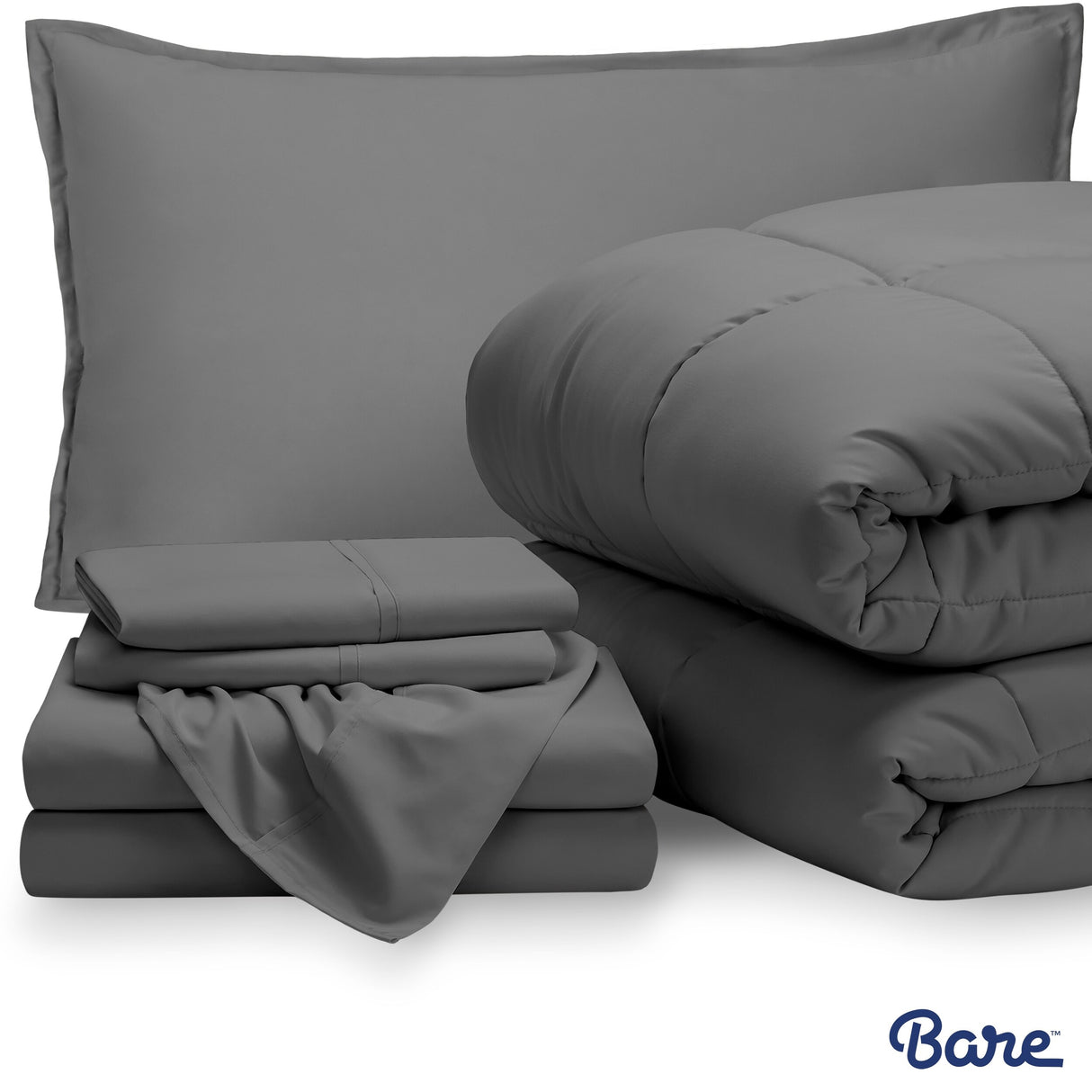 Bare Home Bed-in-a-Bag Down Alternative Comforter & Sheet Set