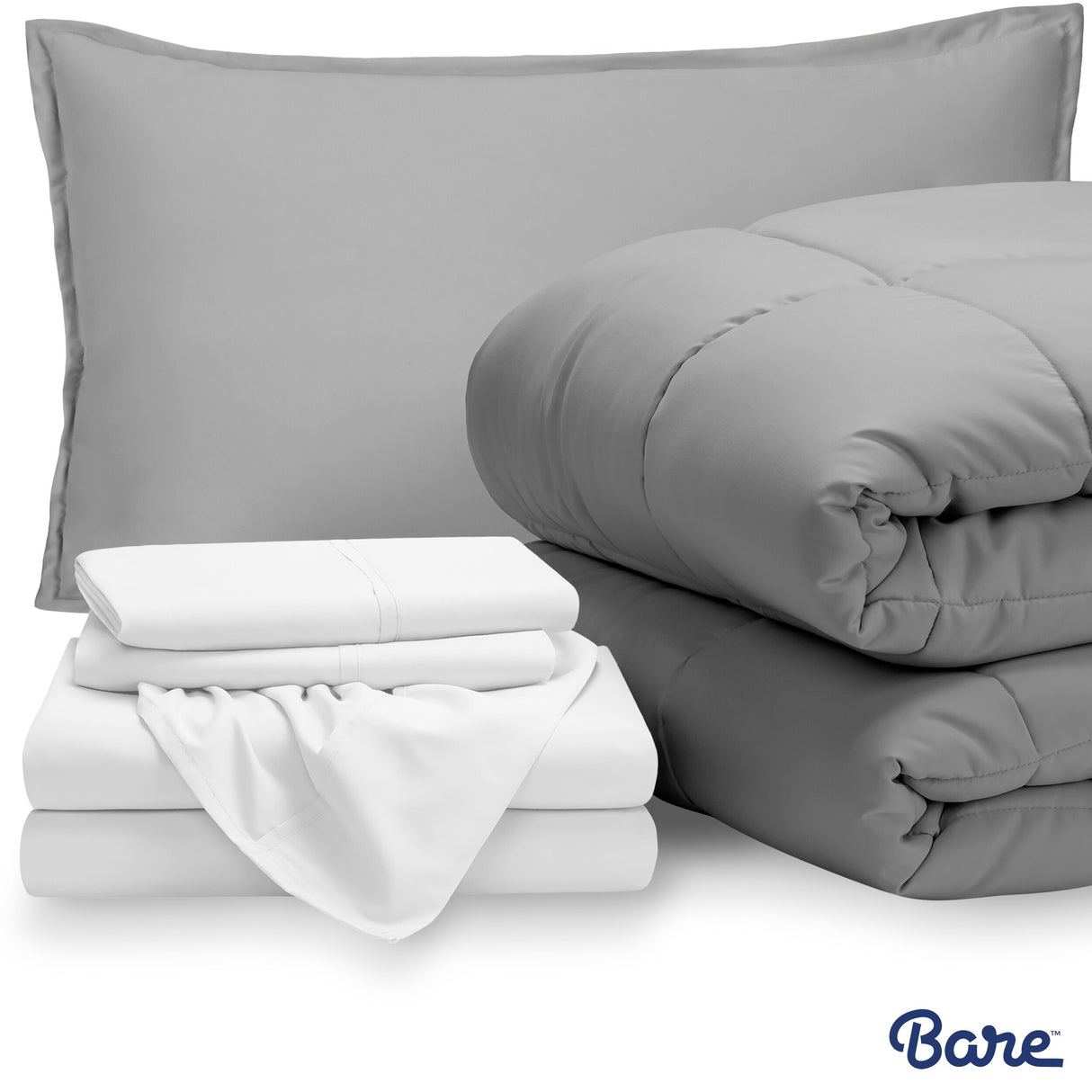 Bare Home Bed-in-a-Bag Down Alternative Comforter & Sheet Set