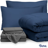 Bare Home Bed-in-a-Bag Down Alternative Comforter & Sheet Set