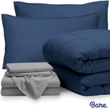 Bare Home Bed-in-a-Bag Down Alternative Comforter & Sheet Set