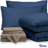 Bare Home Bed-in-a-Bag Down Alternative Comforter & Sheet Set