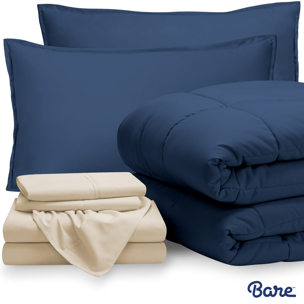 Bare Home Bed-in-a-Bag Down Alternative Comforter & Sheet Set