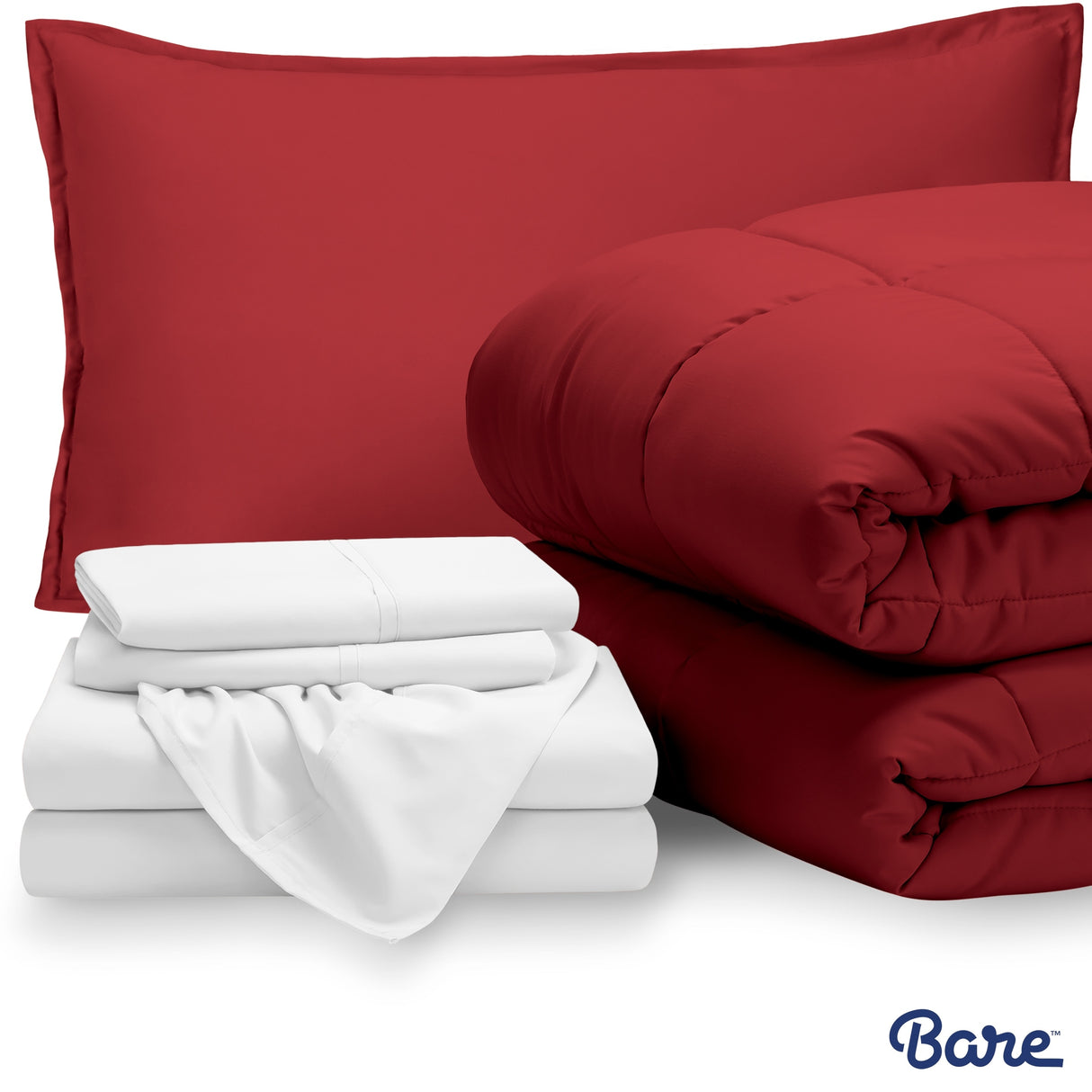 Bare Home Bed-in-a-Bag Down Alternative Comforter & Sheet Set