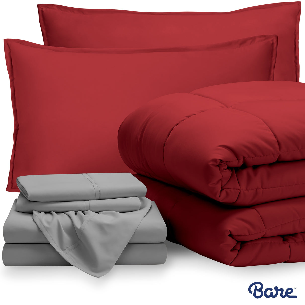 Bare Home Bed-in-a-Bag Down Alternative Comforter & Sheet Set