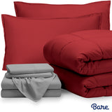 Bare Home Bed-in-a-Bag Down Alternative Comforter & Sheet Set
