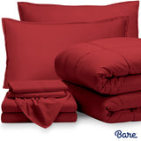 Bare Home Bed-in-a-Bag Down Alternative Comforter & Sheet Set