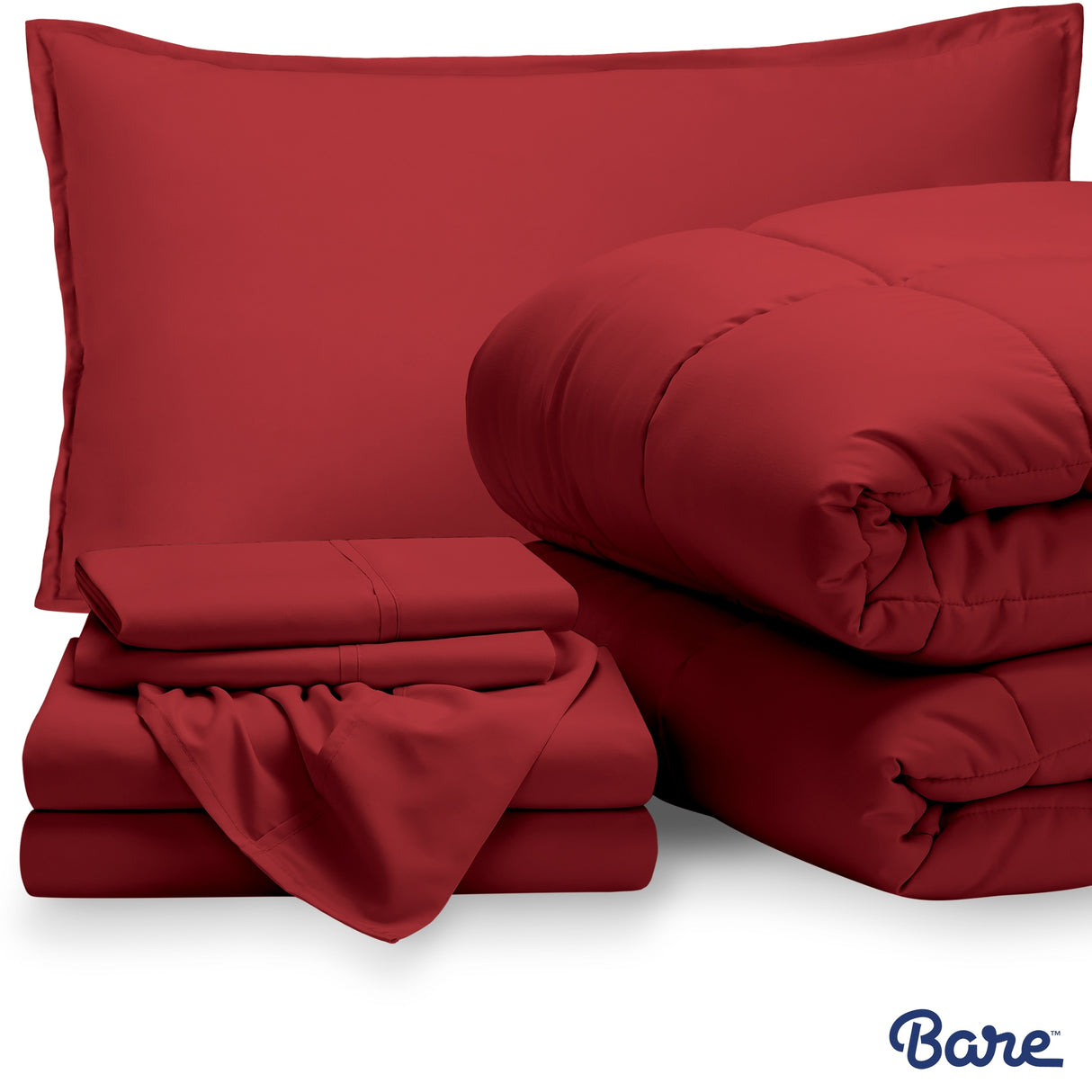 Bare Home Bed-in-a-Bag Down Alternative Comforter & Sheet Set