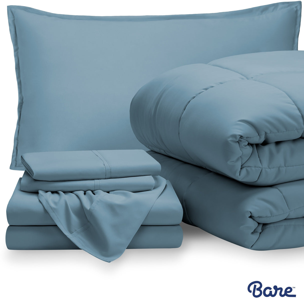 Bare Home Bed-in-a-Bag Down Alternative Comforter & Sheet Set