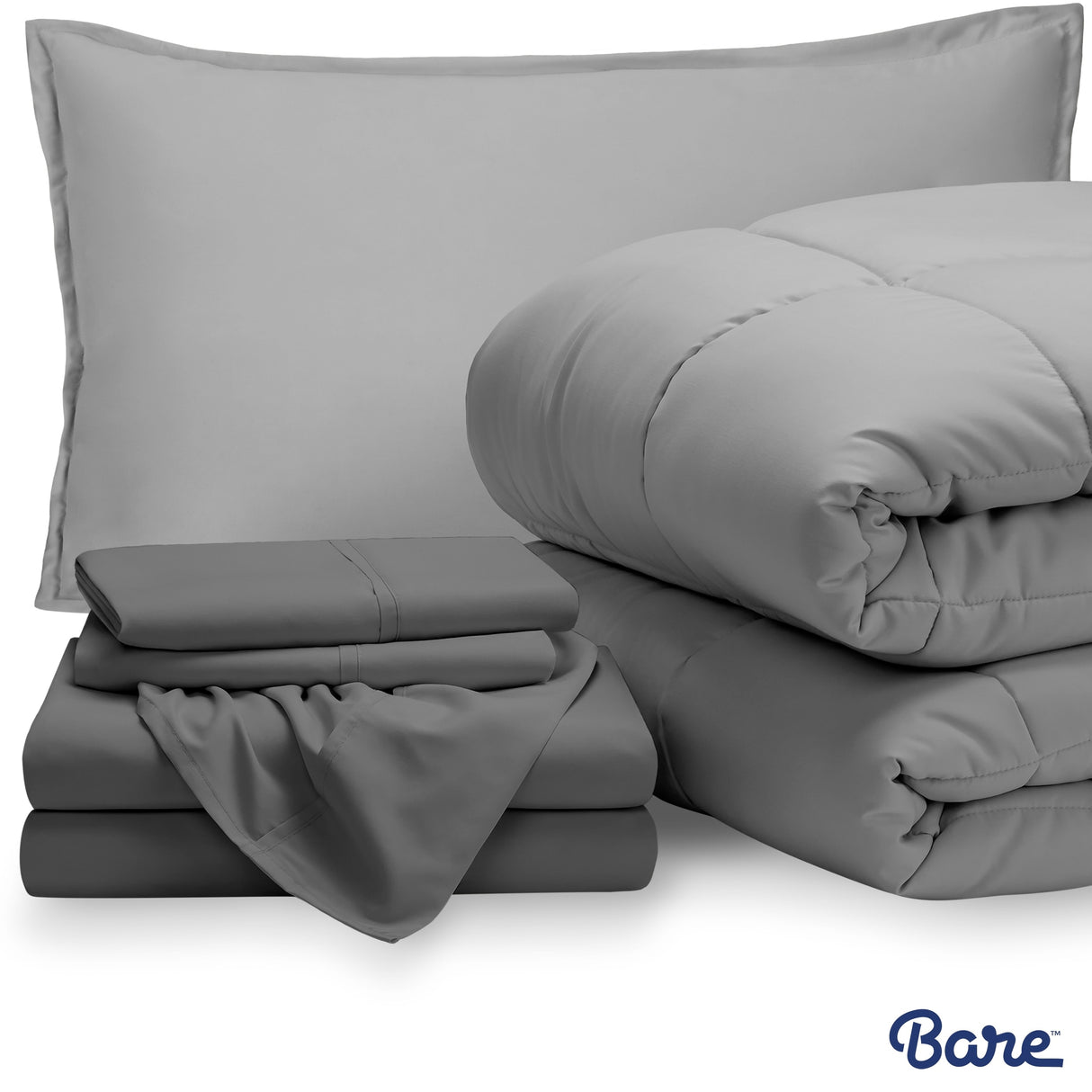 Bare Home Bed-in-a-Bag Down Alternative Comforter & Sheet Set