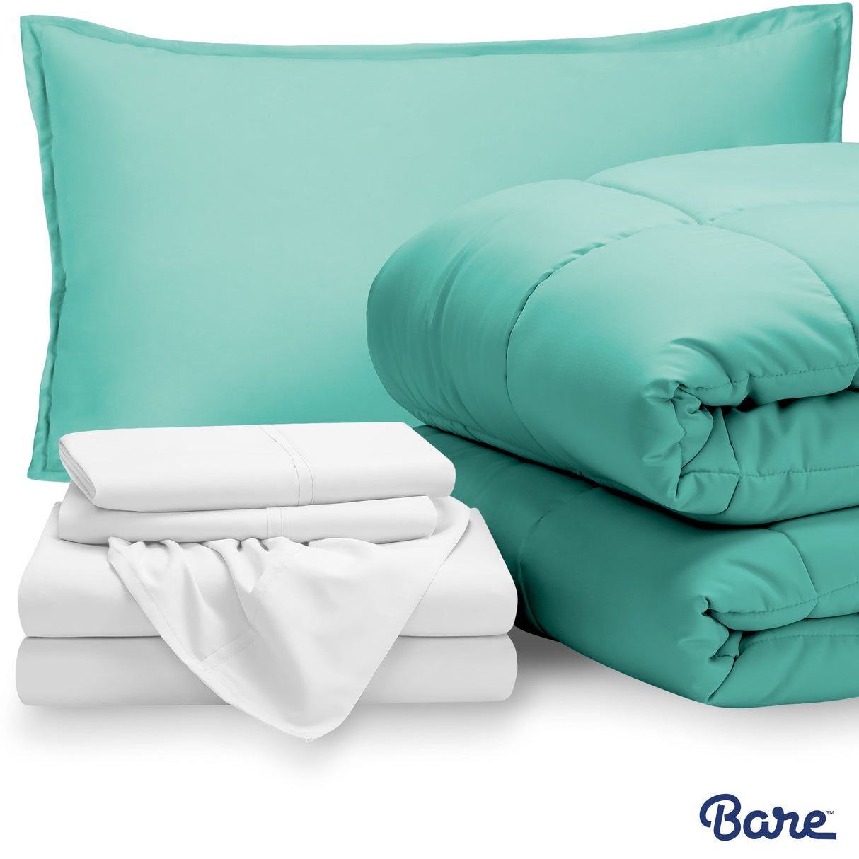 Bare Home Bed-in-a-Bag Down Alternative Comforter & Sheet Set