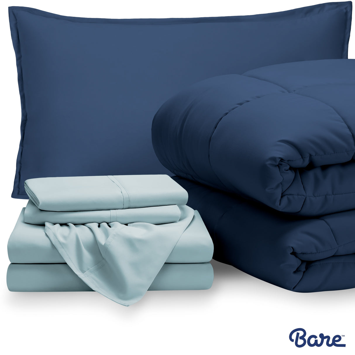 Bare Home Bed-in-a-Bag Down Alternative Comforter & Sheet Set