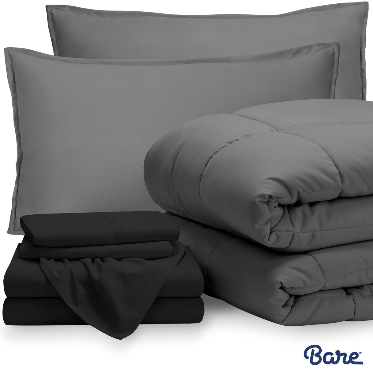 Bare Home Bed-in-a-Bag Down Alternative Comforter & Sheet Set