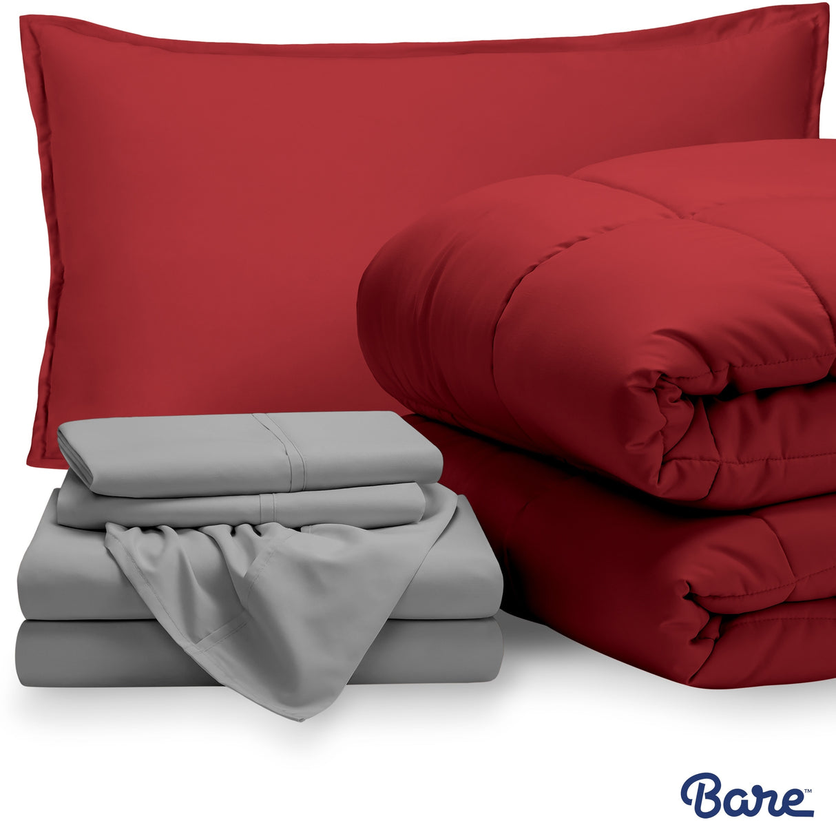 Bare Home Bed-in-a-Bag Down Alternative Comforter & Sheet Set