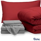 Bare Home Bed-in-a-Bag Down Alternative Comforter & Sheet Set