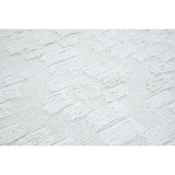 NuStory Barefoot Hand Tufted Solid Color Area Rug in Ivory Linen