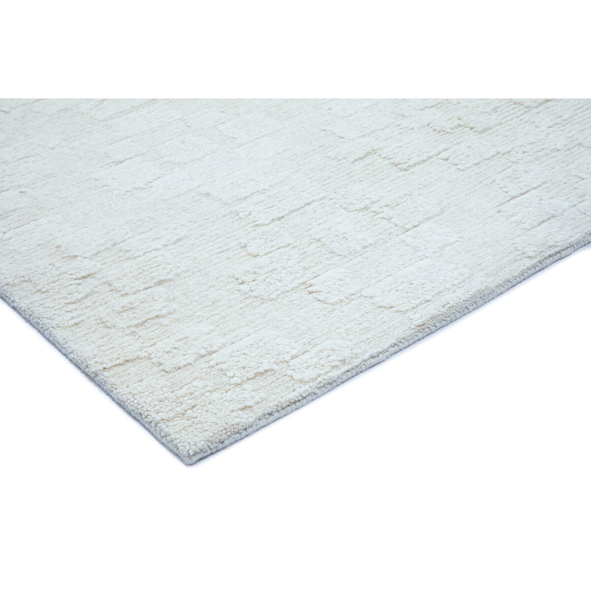 NuStory Barefoot Hand Tufted Solid Color Area Rug in Ivory Linen