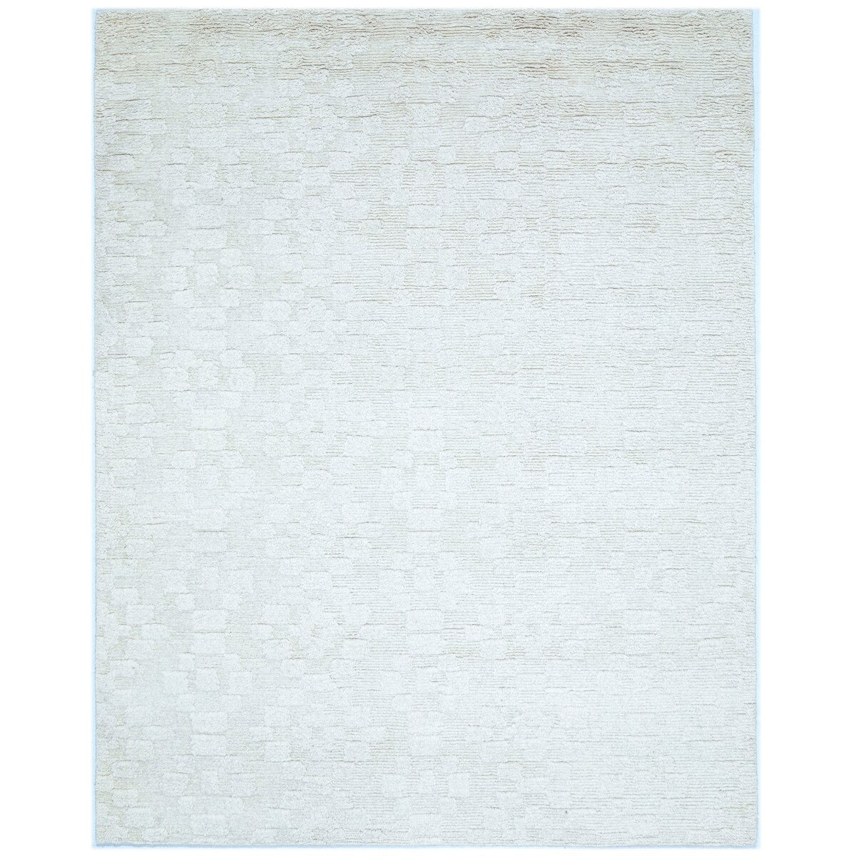 NuStory Barefoot Hand Tufted Solid Color Area Rug in Ivory Linen