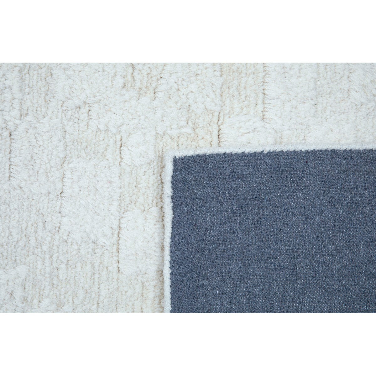 NuStory Barefoot Hand Tufted Solid Color Area Rug in Ivory Linen