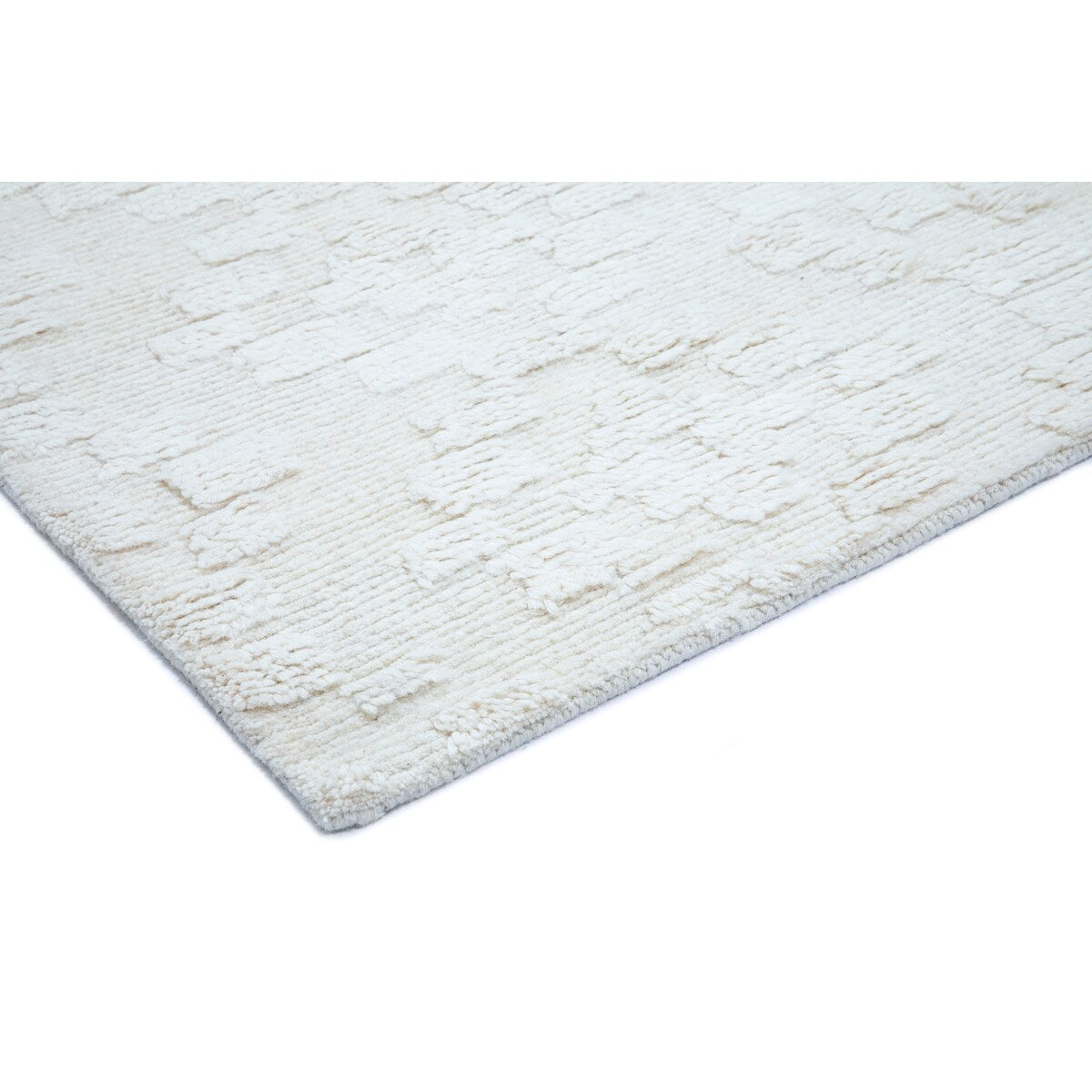 NuStory Barefoot Hand Tufted Solid Color Area Rug in Ivory Linen
