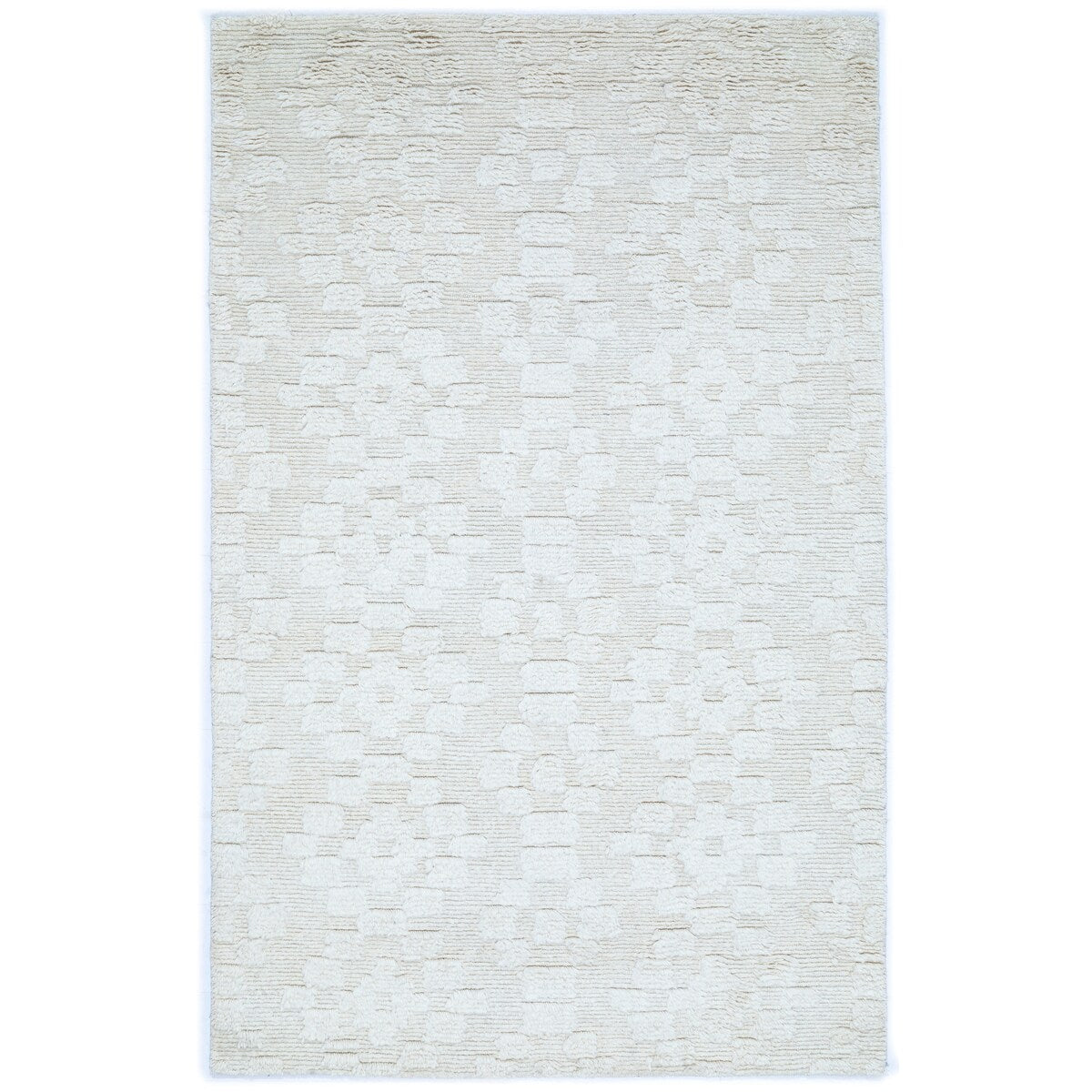 NuStory Barefoot Hand Tufted Solid Color Area Rug in Ivory Linen