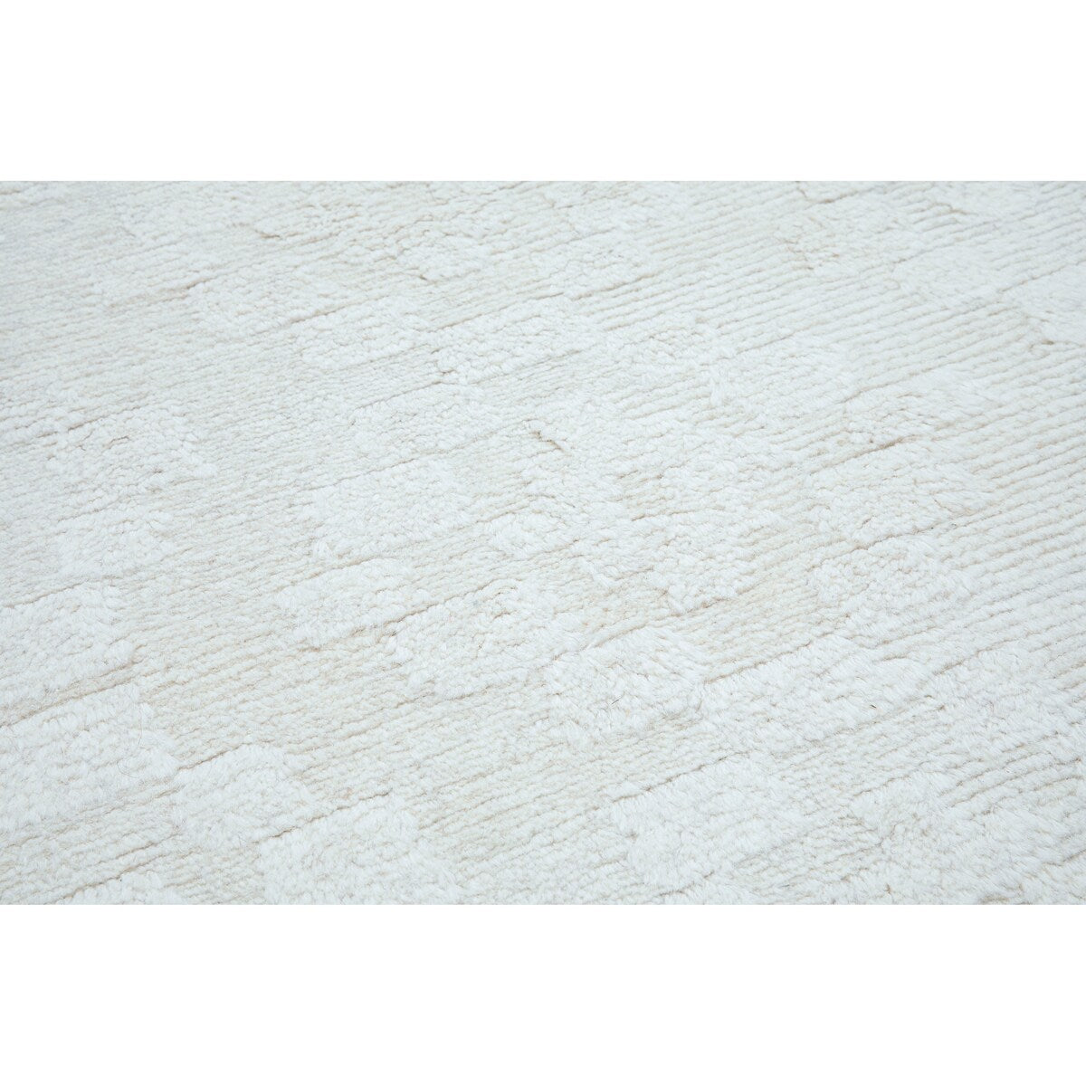 NuStory Barefoot Hand Tufted Solid Color Area Rug in Ivory Linen