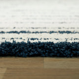 Barlough Contemporary StripeShag Area Rug - 5'3" x 7'