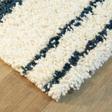Barlough Contemporary StripeShag Area Rug - 5'3" x 7'