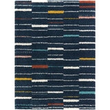 Barlough Contemporary StripeShag Area Rug - 5'3" x 7'