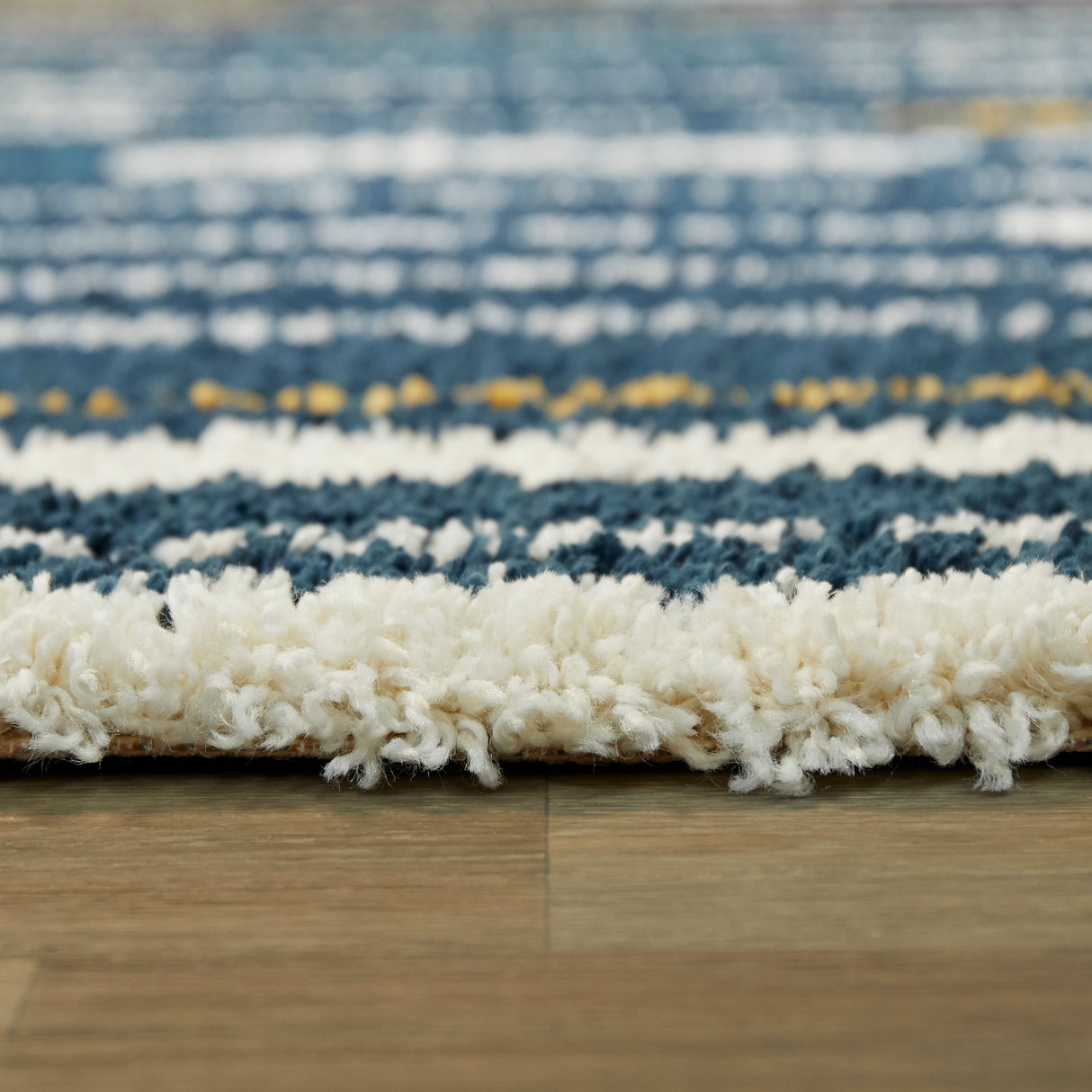 Barlough Contemporary StripeShag Area Rug - 5'3" x 7'