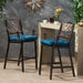 Barlow Outdoor Aluminum Barstool with Cushion (Set of 2) by Christopher Knight Home