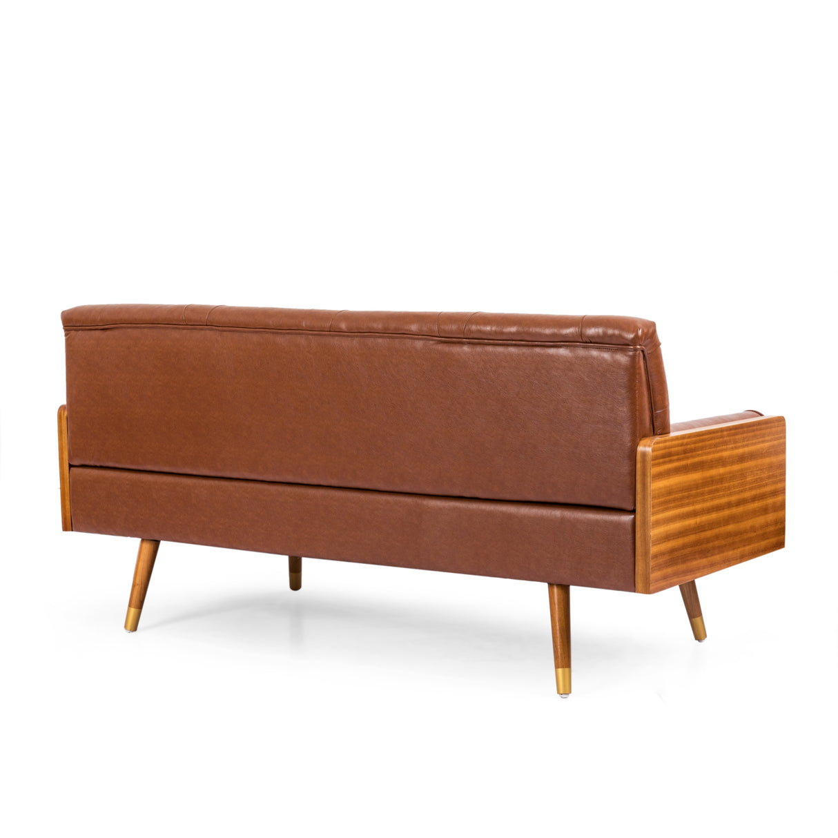 Barnard Mid-century Tufted Sofa with Accent Pillows by Christopher Knight Home