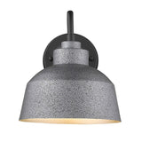 Barnes 1-light Grey Exterior Wall Fixture