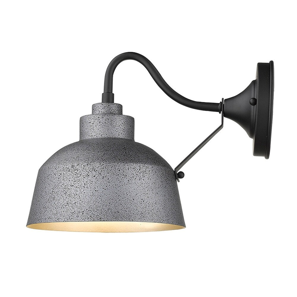 Barnes 1-light Grey Exterior Wall Fixture