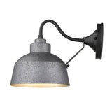 Barnes 1-light Grey Exterior Wall Fixture