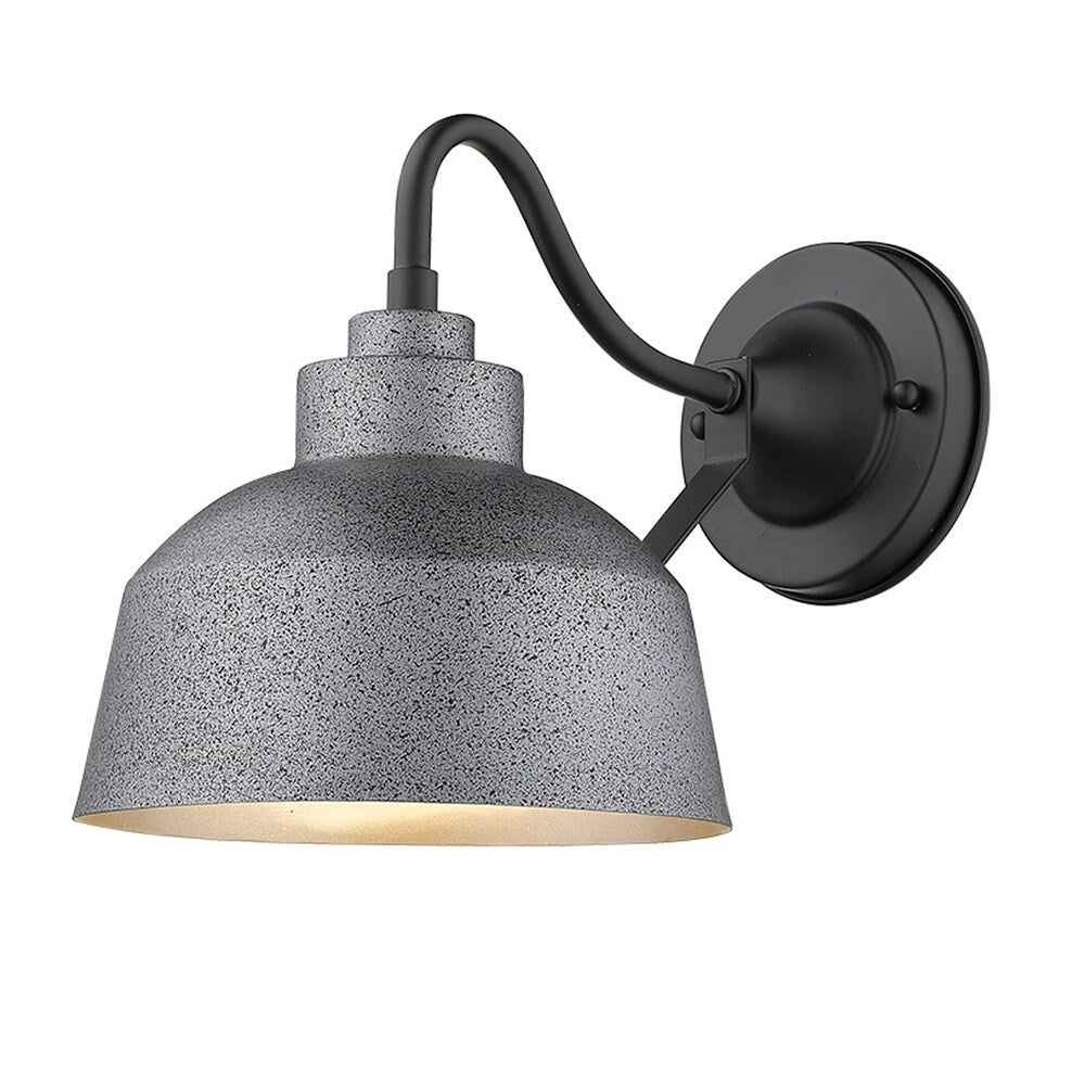 Barnes 1-light Grey Exterior Wall Fixture