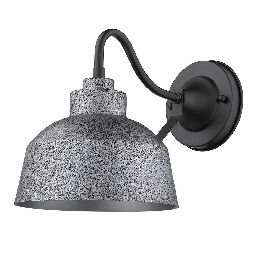 Barnes 1-light Grey Exterior Wall Fixture