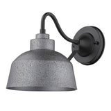 Barnes 1-light Grey Exterior Wall Fixture