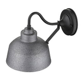 Barnes 1-light Grey Exterior Wall Fixture