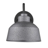 Barnes 1-light Grey Exterior Wall Fixture