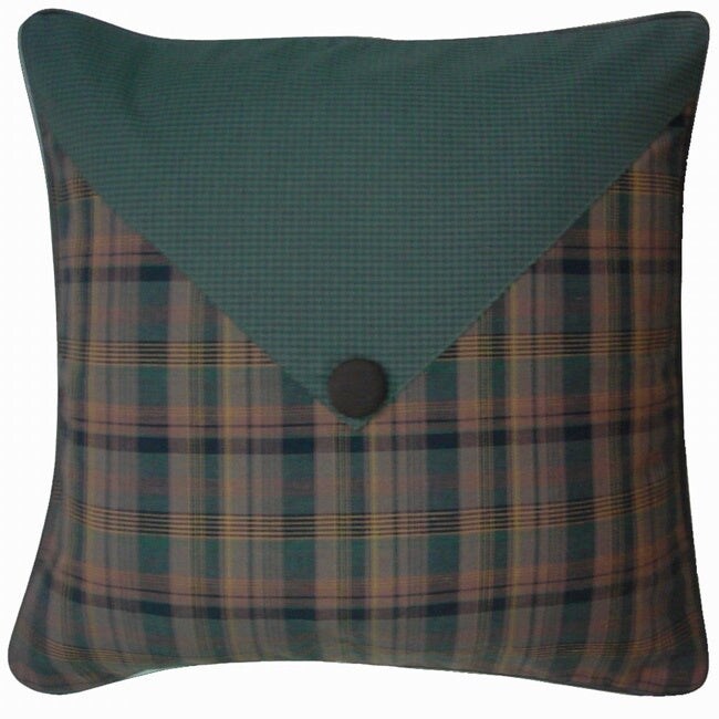 Barnwood Teal/Grey Accent Throw Pillows & Euro Sham