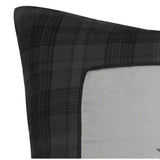 Barnwood Teal/Grey Accent Throw Pillows & Euro Sham