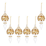 Baroque Pattern Finial 7.5-inch Clear Ornament