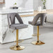 Barstools Adjusatble Seat Height, Modern Bar Stool with Nailheads for Home Pub and Kitchen Island,Set of 2