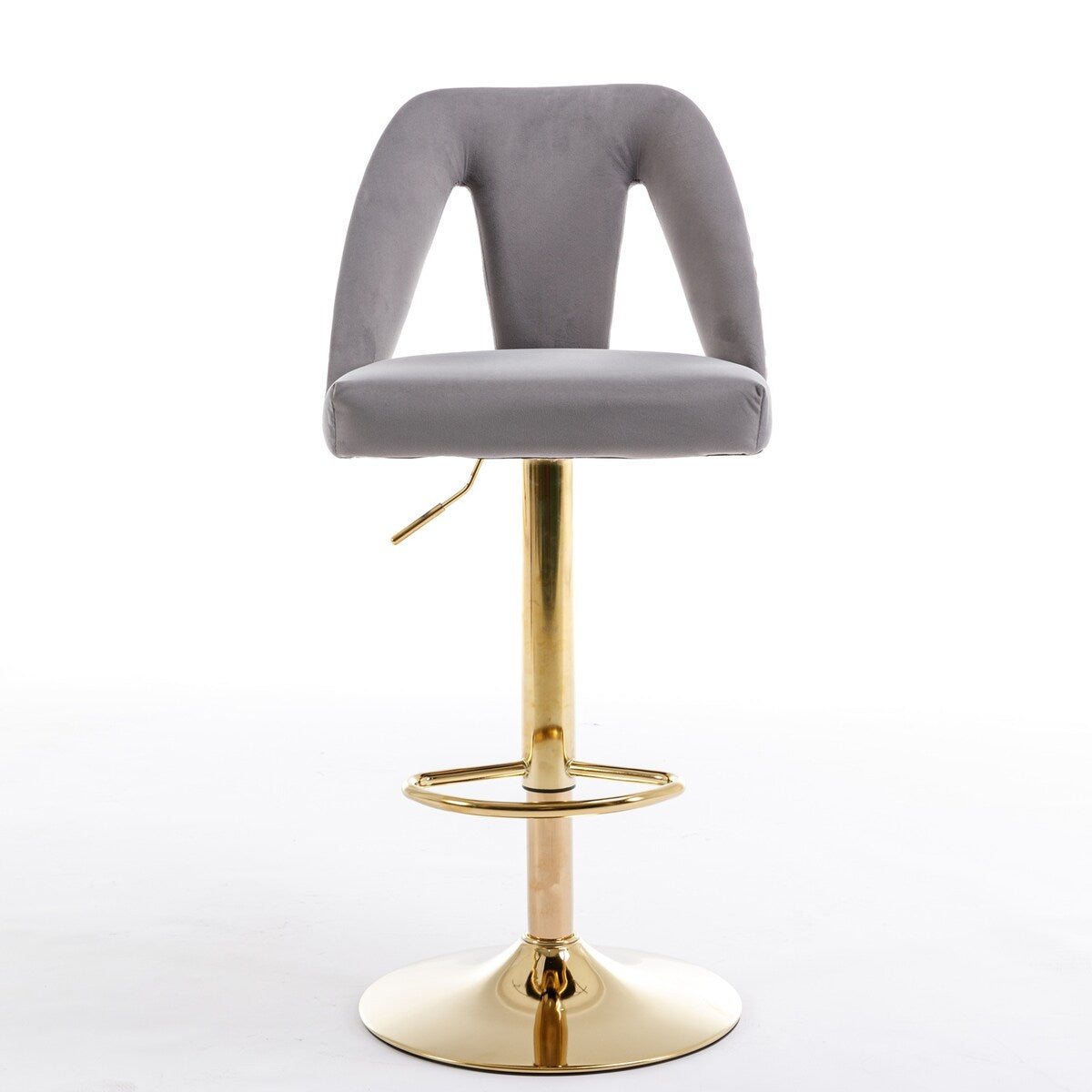 Barstools Adjusatble Seat Height, Modern Bar Stool with Nailheads for Home Pub and Kitchen Island,Set of 2