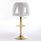 Barstools Adjusatble Seat Height, Modern Bar Stool with Nailheads for Home Pub and Kitchen Island,Set of 2