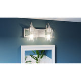 Bartley 2-Light Brushed Nickel Vanity Light