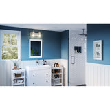 Bartley 2-Light Brushed Nickel Vanity Light